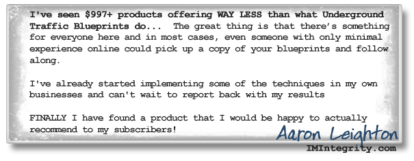 Testimonial From Aaron Leighton