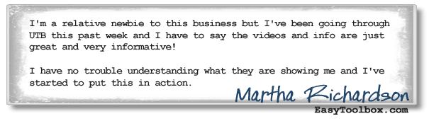 Testimonial From Martha Richardson