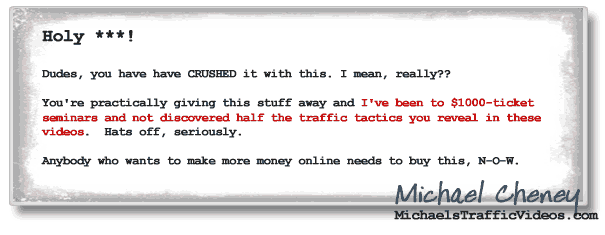 Testimonial From Michael Cheney